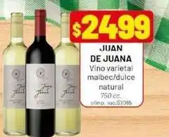 Almacor Dulce natural - vino varietal malbec/dulce natural oferta