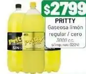Almacor Pritty - gaseosa limón regular / cero oferta