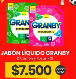 Super Nataly Granby jabón líquido dp, limón y rosas oferta