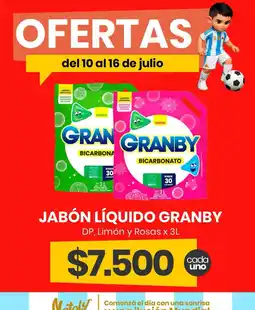 Super Nataly Granby jabón líquido oferta
