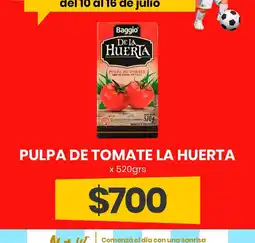 Super Nataly Baggio pulpa de tomate la huerta oferta