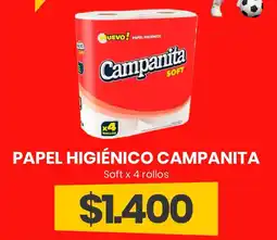 Super Nataly Campananita papel higiénico soft oferta