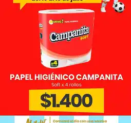Super Nataly Campananita papel higiénico soft oferta