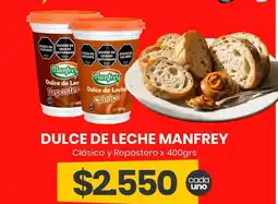 Super Nataly Manfrey dulce de leche clásico y repostero oferta