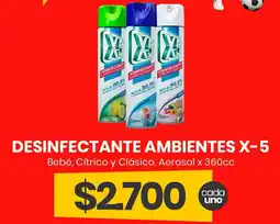 Super Nataly Desinfectante ambientes x-5 oferta