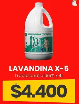 Super Nataly Lavandina x-5 tradicional al 55% oferta