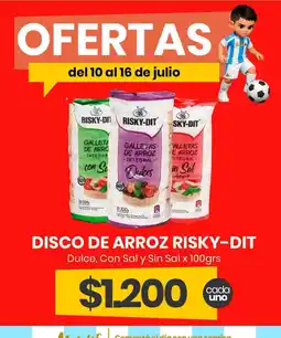 Super Nataly Risky-dit galletas de arroz integral oferta