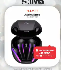 Casa Silvia Havvit auriculares oferta