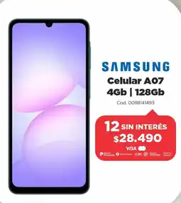 Casa Silvia Samsung celular a07 oferta