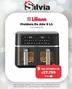 Casa Silvia Liliana freidora de aire 9 lt. oferta