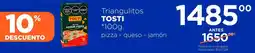Supermercados Monarca Tostí triangulitos sabor pizza oferta
