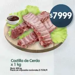 Supermercados Buenos Días Costilla de Cerdo oferta