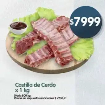 Supermercados Buenos Días Costilla de Cerdo oferta