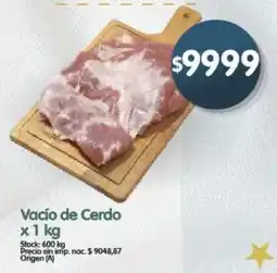 Supermercados Buenos Días Vacio de Cerdo oferta