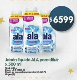 Supermercados Buenos Días Ala jabón líquido para diluir oferta