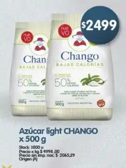 Supermercados Buenos Días Chango azúcar light oferta