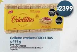 Supermercados Buenos Días Criollitas galletas crackers oferta