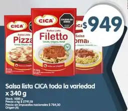 Supermercados Buenos Días Cica salsa lista filetto oferta