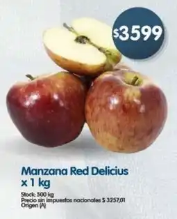 Supermercados Buenos Días Manzana Red Delicius oferta