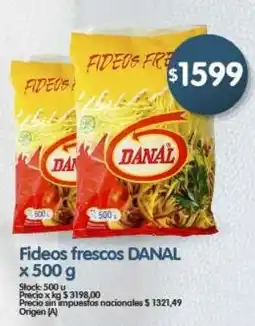 Supermercados Buenos Días Danal fideos frescos oferta
