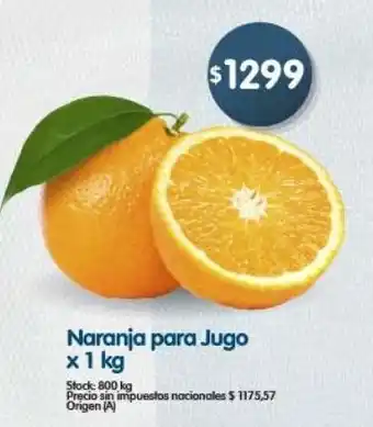 Supermercados Buenos Días Naranja para Jugo oferta