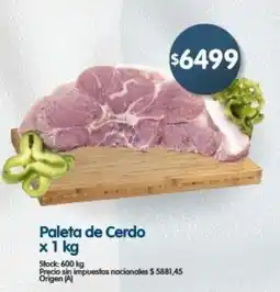 Supermercados Buenos Días Paleta de Cerdo oferta