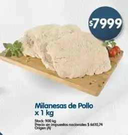 Supermercados Buenos Días Milanesas de Pollo oferta