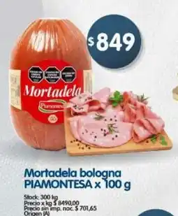 Supermercados Buenos Días Piamontesa mortadela bologna oferta
