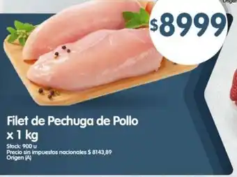 Supermercados Buenos Días Filet de pechuga de pollo oferta