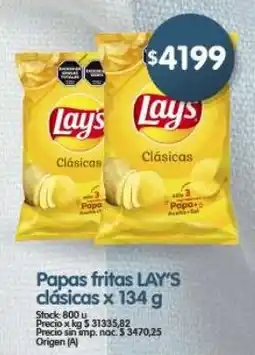 Supermercados Buenos Días Lays papas fritas clásicas oferta