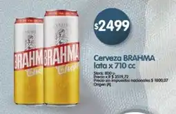 Supermercados Buenos Días Brahma cerveza oferta