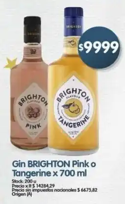 Supermercados Buenos Días Brighton gin pink o tangerine oferta