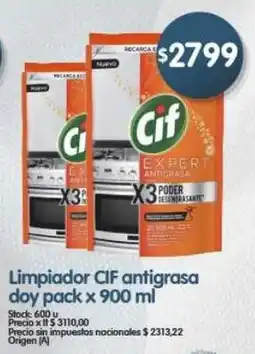 Supermercados Buenos Días Cif limpiador antigrasa oferta
