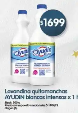 Supermercados Buenos Días Ayudín lavandina quitamanchas blancos intensos oferta