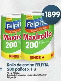 Supermercados Buenos Días Felpita maxirollo oferta