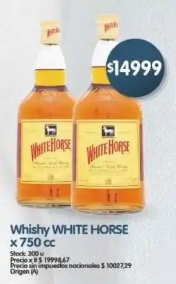 Supermercados Buenos Días White horse whisky oferta