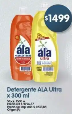 Supermercados Buenos Días Ala detergente ultra oferta