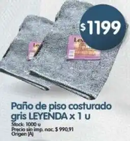 Supermercados Buenos Días Leyenda paño de piso costurado oferta