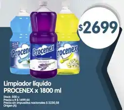 Supermercados Buenos Días Procenex limpiador líquido oferta