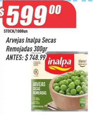 Supermercados Comodin Inalpa arvejas secas remojadas oferta