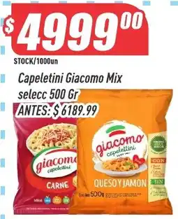 Supermercados Comodin Giacomo capeletini oferta