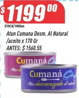 Supermercados Comodin Cumaná atún desmenuzado al natural oferta