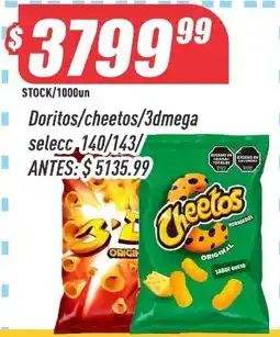Supermercados Comodin Doritos/cheetos/3dmega oferta