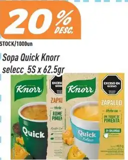 Supermercados Comodin Knorr sopa quick selecc oferta