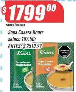 Supermercados Comodin Knorr sopa casera selecc oferta