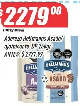 Supermercados Comodin Hellmanns aderezo asado/ajo/picante oferta