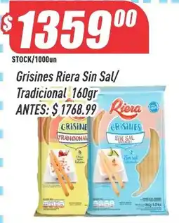 Supermercados Comodin Riera grisines sin sal tradicional oferta