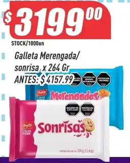 Supermercados Comodin Sonrisas galleta merengada oferta