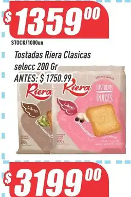 Supermercados Comodin Riera tostadas clasicas oferta