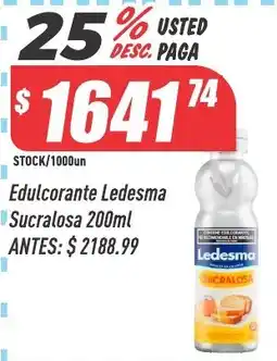 Supermercados Comodin Ledesma edulcorante sucralosa oferta
